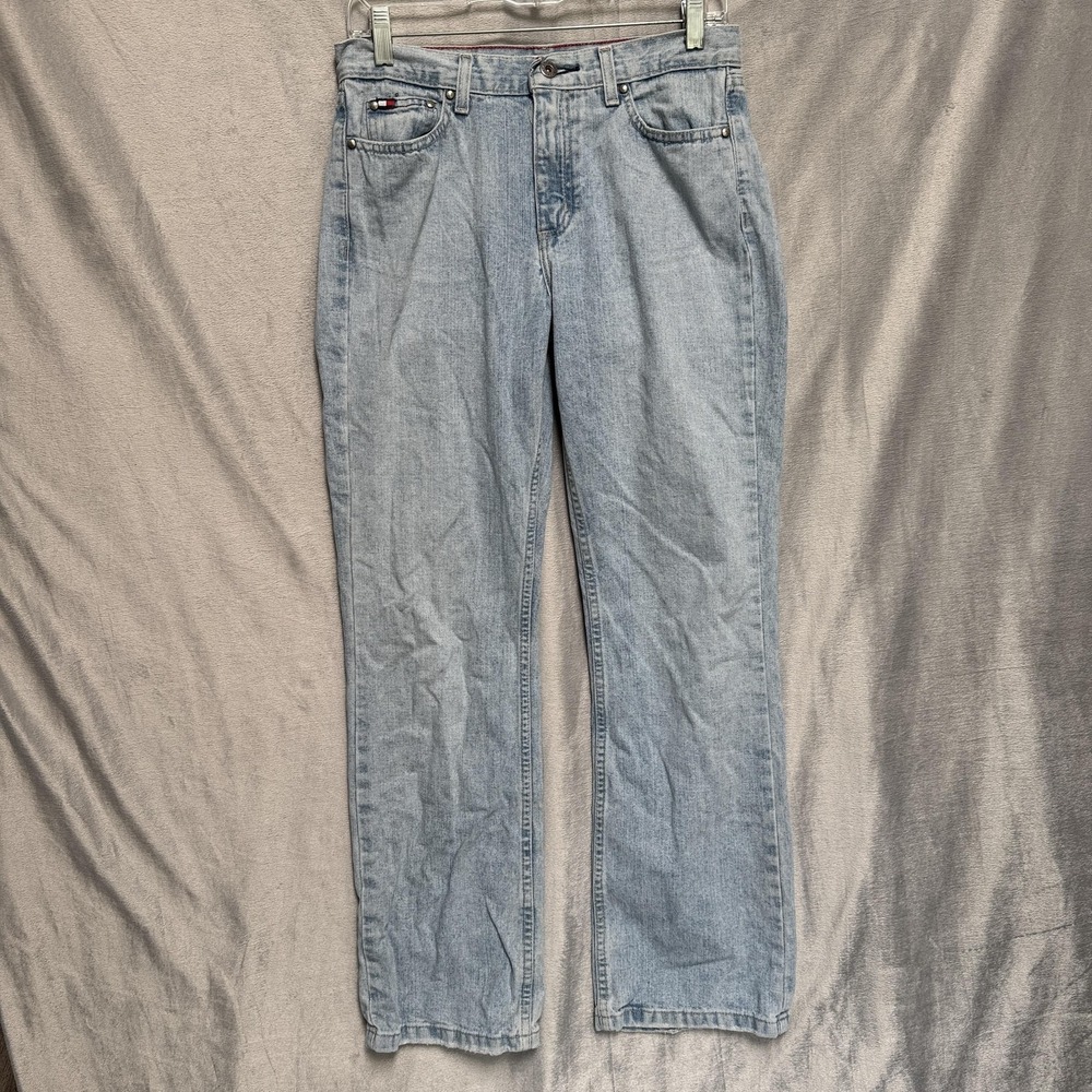 Vintage Tommy‎ Hilfiger Jeans Womens 4 Light Wash Classic Boot Denim Y2K 2000s